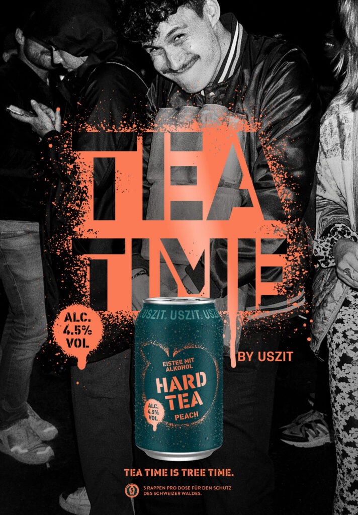 Kampagnensujet für Launchkampagne von Hard Tea 