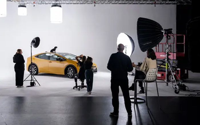 Behind the Scenes eines Auto-Shootings