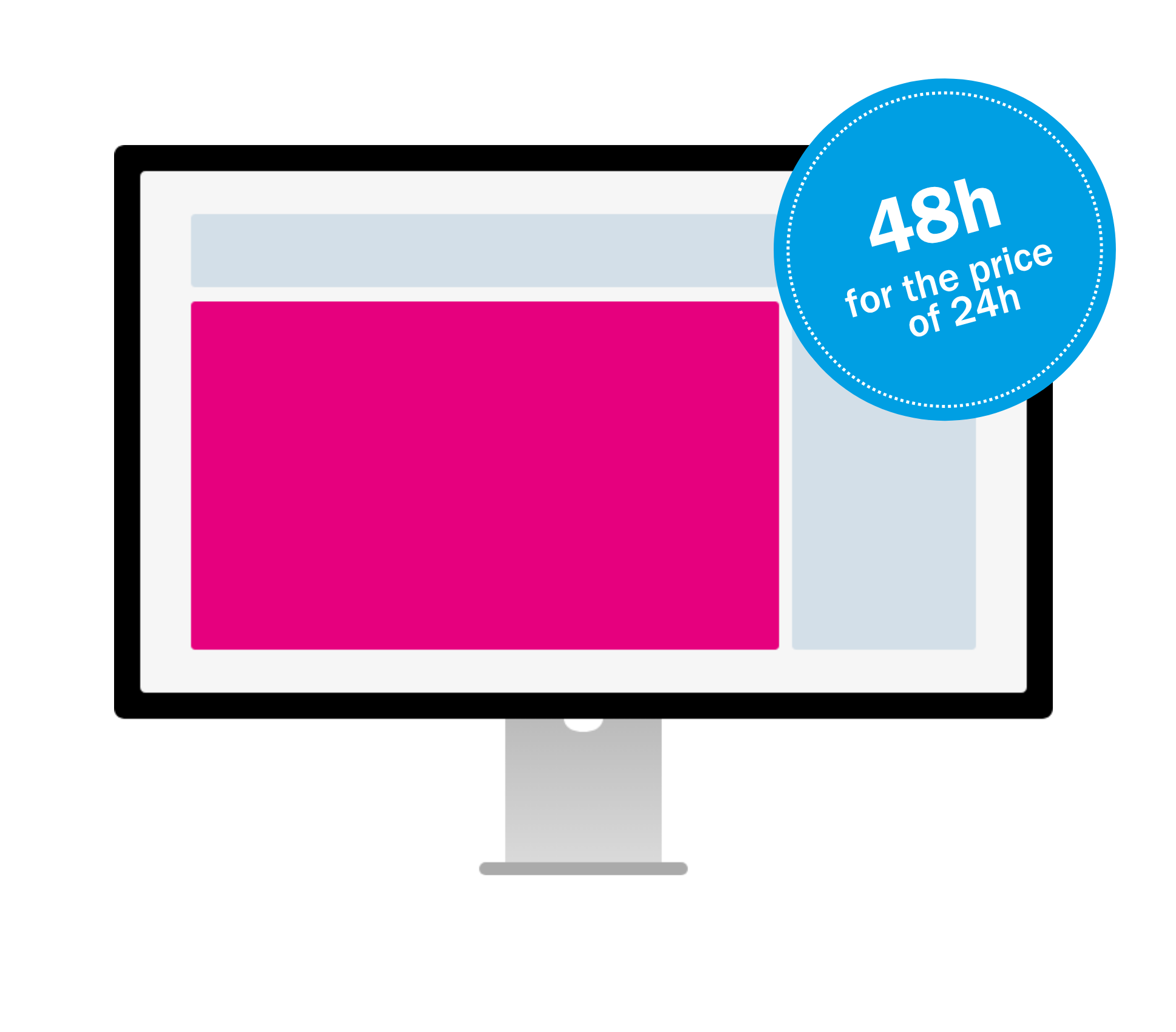 Branded Story mock-up with 48 hours for the price of 24 hours sticker